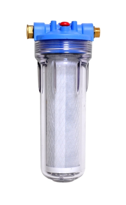 Filtro depurador de agua de plástico.  